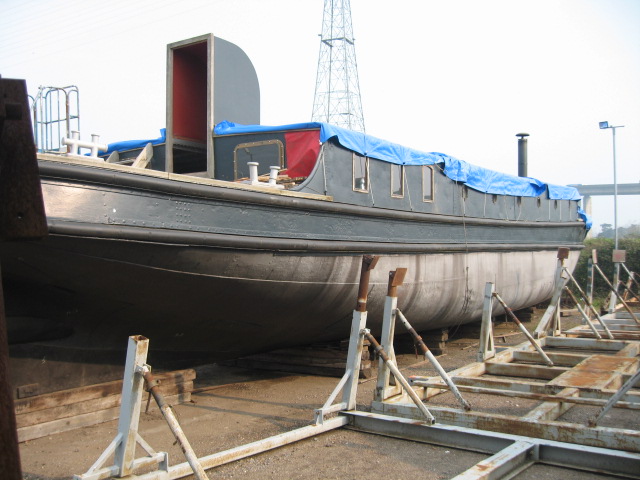 An old Thames fire fighting barge from World War 2.